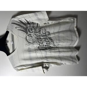 Ocean Pacific White Graphic Logo T-Shirt Mens